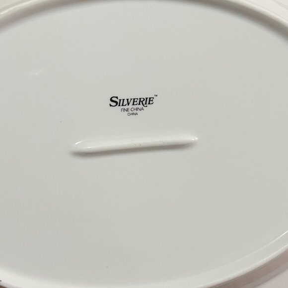 Vintage Silverie Fine China 14" x 10.25" Oval Platter - Picture 9 of 12